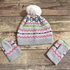 ❁babyGAP❁ニット帽＆ミトン❁セット❁フェアアイル柄❁新品❁