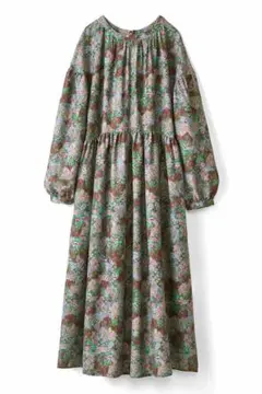 yukiemon【22fabric】シークレットガーデンワンピース ベージュ系