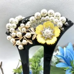 0715番　簪和装小物　 バチ型 結婚式 卒園式　簪 留袖 着物 髪飾