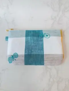 ミナペルホネン【choucho】丸底ポーチ16cmファスナー