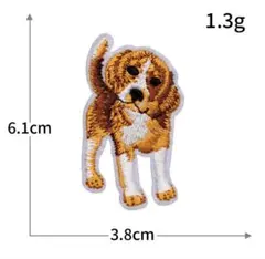 ワッペン　犬　ビーグル　デコピン風　WBC 保育園幼稚園　ハンドメイド　手作り