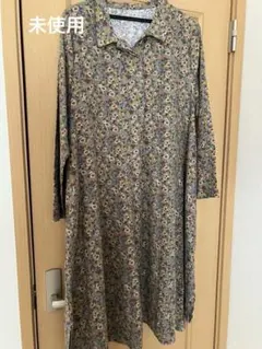 未使用　長袖ワンピース　花柄　小花柄　ワンピース