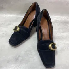 COACH コーチ C金具 スエード ヒール パンプスのサムネイル