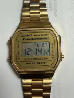 CASIO 腕時計 ゴールド デジタル 稼働品