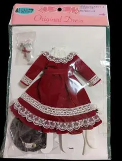 美品 リカちゃんキャッスル　カントリードレス ベルベット素材　22cm
