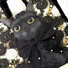 コヤンイサムチョン♡BIG黒猫ちゃん♡BIGラウンドトートバッグ