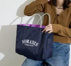 NOMADIS トートバッグ ネイビー/パープル