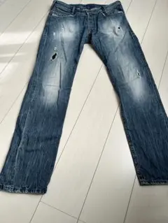 Diesel メンズ　ダメージブルーデニム　W33