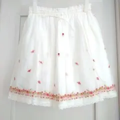 レストローズ 花の刺繍スカートのサムネイル