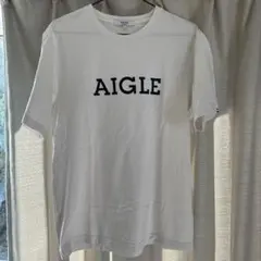 古着　AIGLE ホワイト Tシャツ M