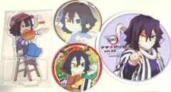 鬼滅　伊黒　缶バ　アクスタ　コースターセット