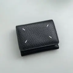 Maison Margiela 4ステッチ三つ折り ウォー レット ブラックのサムネイル