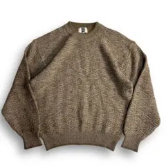 秀逸【VINTAGE】90s~ 立体 3D レトロビンテージニット オールド古着