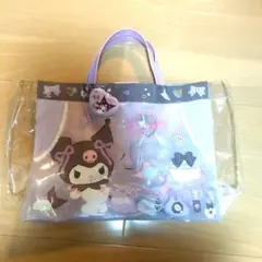 クロミ　透明プールバッグ キャラクターハートの名前チャーム付き