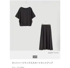PLST プラステ　カットソーリラックススカートセットアップ