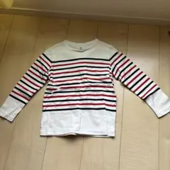 UNIQLO 長袖カットソー 120cm ストライプ