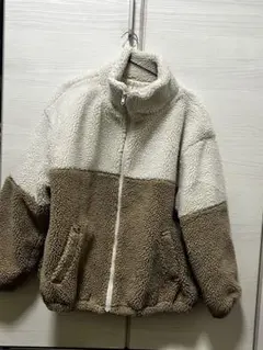 レディースボアジャケット ツートン_Mサイズ