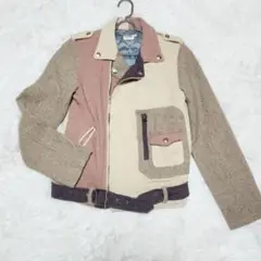 【希少】リー ライダース 160サイズ ヘリンボーン マルチカラー