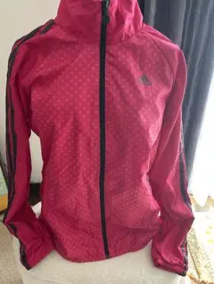 adidas レディース レインウェア ピンク ドット柄