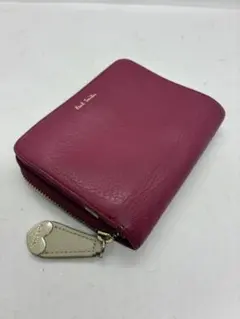 Paul Smith 二つ折り財布 ラウンドファスナー ピンクのサムネイル