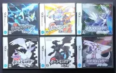 【ケース箱付き】ポケットモンスター　DSソフト　6点セット　動作確認済み