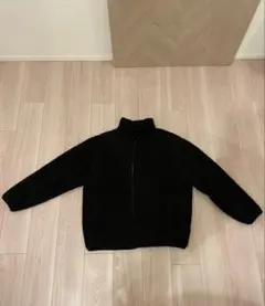 ブラック フリースジャケット XL