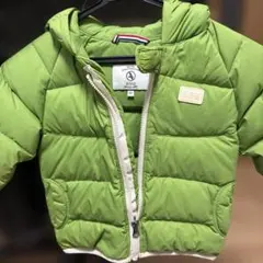 AIGLE グリーン ダウンジャケット 90 緑　黄緑