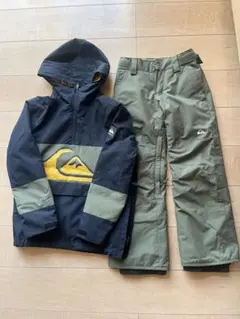 Quiksilver スノーウェアセット ネイビー/オリーブ