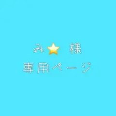 み⭐️ 様 専用ページ