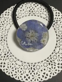 ハンドメイド レジン ヘアゴム 紫陽花 No.51 - メルカリ