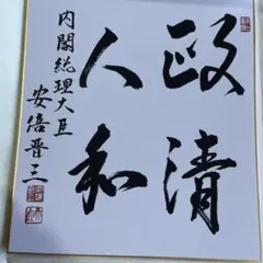 色紙 現内閣総理大臣 高市早苗 崇高雄渾 サイン - メルカリ