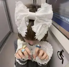 リボン　地雷　カチューシャ　フリル　ヘッドドレス
