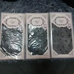 Stream ブラックタイツ M-L 20D ドットデザイン