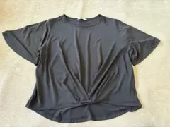 半袖 Tシャツ ブラック フロントツイスト Mサイズのサムネイル