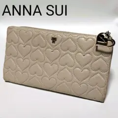 【新品未使用】ANNA SUI  折財布　ローズウッド　薔薇　シャンパンゴールド ANNA SUIアナスイ長財布ローズウッドがま口シャンパンゴールドバラ