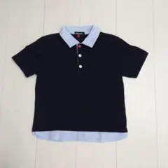 COMME CA ISM ポロシャツ 123A ネイビー