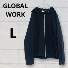 美品 グローバルワーク マウンテンパーカー【L】黒