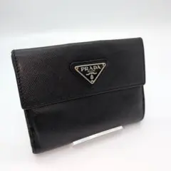 PRADA サフィアーノ ブラック レディース 折り財布 9089 - メルカリ