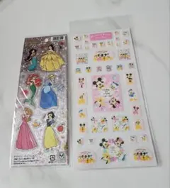 Disney ディズニー シール 平成レトロ 当時物 ミッキー プリンセス
