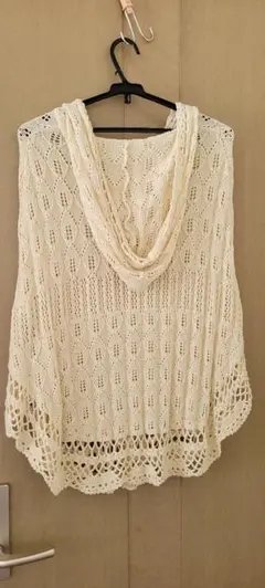 gloveキナリのフード付きポンチョ