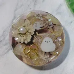 レジン ドライフラワー 満月とうさぎさんのヘアゴム - メルカリ