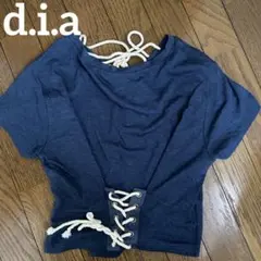 未使用 d.i.a ダイヤ 半袖 へそだし ショート丈 ギャルのサムネイル