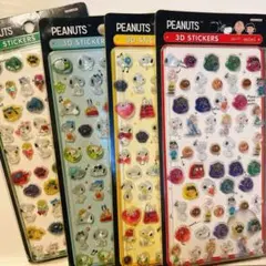PEANUTSスヌーピー ミニシール4種類セット