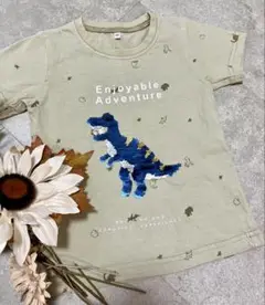恐竜スパンコールTシャツサイズ100
