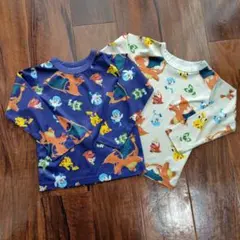 ポケモン　ピカチュウ　リザードン　Tシャツ　長袖　２点セット