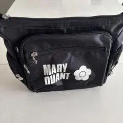 MARY QUANT ブラックショルダーバッグ