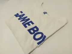 GAME BOY ゲームボーイ ロゴ Tシャツ ホワイト ブルー レトロ