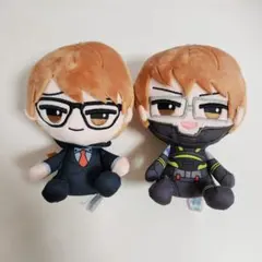 A.忍者Ver.、B.スーツVer.】ガッチマンV ミニぬいぐるみ 2つセット