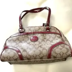 COACHのＢ196リテージシグネチャーハンドバッグ‼️Ｆ18918レディース‼️