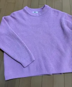 UNIQLO クルーネック　ニット ピンク　M